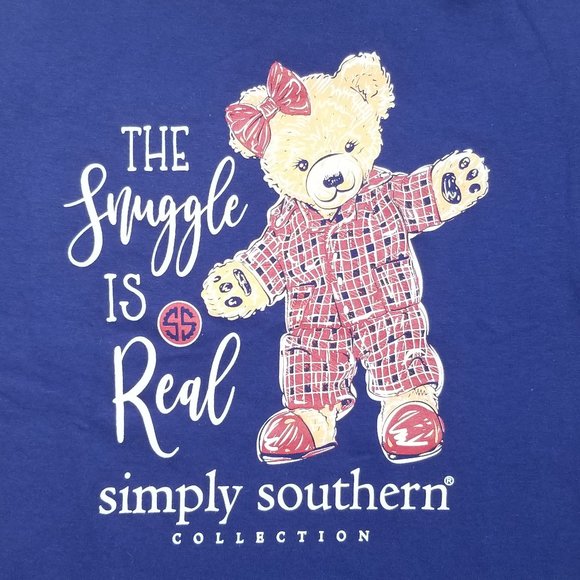 Simply Southern Other - SIMPLY SOUTHERN Snuggle Is Real Teddy Bear Shirt